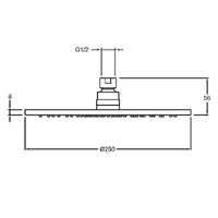 Верхний душ Jacob Delafon Toobi E21758-CP Хром — фото 6, Верхние души
