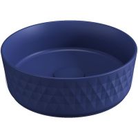 Раковина-чаша Allen Brau Fantasy Romb 36 4.11033.ID Индиго — фото 1, Раковины накладные