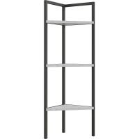 Шкаф пенал DIWO Смоленск С14144 угловой Черный муар Северное дерево — фото 1, Мебель для ванной