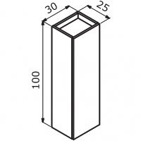 Шкаф пенал Orka Ferla 30 3006244 подвесной Синий матовый — фото 6, Мебель для ванной