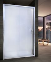 Душевая дверь в нишу River Bering 140 МТ 10000002016 профиль Матовый хром стекло матовое — фото 2, Раздвижные душевые двери