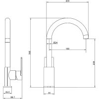 Товар: Смеситель для кухни beWash Purify BVMM0KT500 Хром - фото 2 Смеситель для кухни beWash Purify BVMM0KT500 Хром — фото 2, Смесители