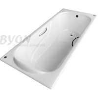 Чугунная ванна Byon Christa 180x80 Н0000307 с антискользящим покрытием — фото 2, Ванны