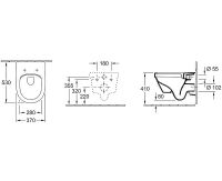 Унитаз Villeroy&Boch Architectura 5684HR01 подвесной с сиденьем Микролифт — фото 19, Подвесные унитазы