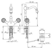 Товар: Смеситель для биде Cezares Atlantis ATLANTIS-BS2-02-Sw Бронза кристаллы Swarovski - фото 2 Смеситель для биде Cezares Atlantis ATLANTIS-BS2-02-Sw Бронза кристаллы Swarovski — фото 2, Смесители
