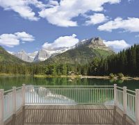 Товар: Фреска Ortograf Горы 3182 Фактура флок FLK Флизелин (3*2,7) Зеленый/Голубой, Горы/Пейзаж - фото 2 Фреска Ortograf Горы 3182 Фактура флок FLK Флизелин (3*2,7) Зеленый/Голубой, Горы/Пейзаж — фото 2, Фрески