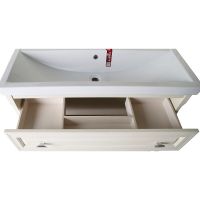 Товар: Тумба под раковину ASB-Woodline Кастелло 100 12060 подвесная Бежевая - фото 2 Тумба под раковину ASB-Woodline Кастелло 100 12060 подвесная Бежевая — фото 2, Мебель для ванной