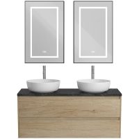 Тумба под раковину BelBagno Kraft 120 KRAFT-1200-2C-SO-2-RNN подвесная Rovere Nebrasca Nature — фото 10, Тумбы под раковину