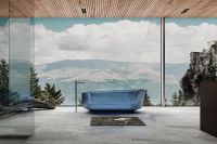 Ванна из полиэфирной смолы Abber Kristall 170х80 AT9706Saphir Синяя без гидромассажа — фото 5, Ванны