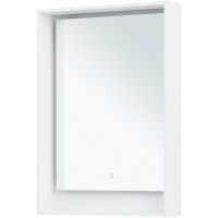 Товар: Зеркало Aquanet Милан 60 306380 с подсветкой Белый глянец с сенсорным выключателем - фото 2 Зеркало Aquanet Милан 60 306380 с подсветкой Белый глянец с сенсорным выключателем — фото 2, Мебель для ванной