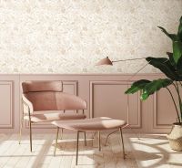 Обои Артекс New Look 3 10399-03 Винил на флизелине (1,06*10,05) Бирюзовый/Белый, Цветы — фото 2, Обои для стен