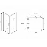 Товар: Душевой уголок Abber Sonnenstrand 100х70 AG04100M-S70M профиль Хром стекло матовое - фото 4 Душевой уголок Abber Sonnenstrand 100х70 AG04100M-S70M профиль Хром стекло матовое — фото 4, Прямоугольные душевые уголки