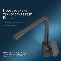 Смеситель для кухни AM.PM Like F8005722 Черный — фото 2, Смесители для кухни