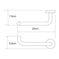 Держатель туалетной бумаги WasserKRAFT Rhein K-6296 Хром — фото 4, Держатели туалетной бумаги