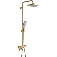 Душевая система Gappo G91 G2491-3 с термостатом Золото — фото 1, Душевые стойки