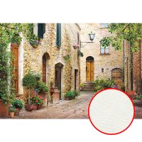 Фреска Ortograf Городской пейзаж 30344 Фактура флок FLK Флизелин (4*2,7) Бежевый, Город — фото 1, Фрески