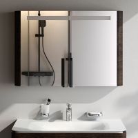 Зеркальный шкаф AM.PM Sensation 100 M30MCX1001TF с подсветкой Табачный дуб — фото 2, Зеркальные шкафы в ванную