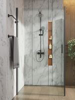 Товар: Душевой уголок Orange E04-100TB 100x100 профиль Черный стекло прозрачное - фото 5 Душевой уголок Orange E04-100TB 100x100 профиль Черный стекло прозрачное — фото 5, Квадратные душевые уголки