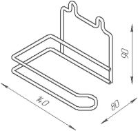 Держатель туалетной бумаги DIWO Смоленск П14788 Черный муар — фото 10, Держатели туалетной бумаги