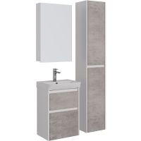 Товар: Тумба под раковину Lemark Combi 50 LM03C50T-Beton подвесная Бетон Белый глянец - фото 6 Тумба под раковину Lemark Combi 50 LM03C50T-Beton подвесная Бетон Белый глянец — фото 6, Мебель для ванной