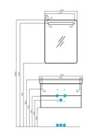 Тумба под раковину Aquaton Америна 76 1A137701AM010 подвесная Белая глянцевая — фото 7, Тумбы под раковину