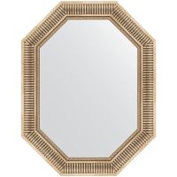 Зеркало Evoform Polygon 87х67 BY 7203 в багетной раме - Серебряный акведук 93 мм — фото 1, Мебель для ванной