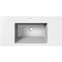 Раковина Paola Nero 100 Белая матовая — фото 3, Раковины