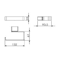 Держатель туалетной бумаги Langberger Black Edition 11343A-BP Черный матовый — фото 2, Держатели туалетной бумаги