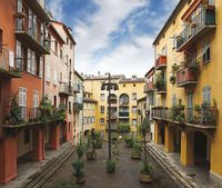 Фреска Ortograf Городской пейзаж 30045 Фактура флок FLK Флизелин (3,2*2,7) Разноцветный, Город — фото 2, Фрески