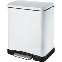 Ведро для мусора WeltWasser WW ME Lassy WT 12L 10000006130 Белое — фото 1, Мусорные ведра