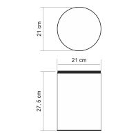 Ведро для мусора WasserKRAFT K-625 Хром — фото 3, Мусорные ведра