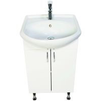 Тумба с раковиной Orange Роса 45 Белый глянец арт-Ro-45TUW+RA — фото 2, Тумбы с раковиной