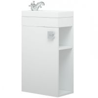 Тумба под раковину Corozo Комо 40 SD-00000317 подвесная Белая — фото 1, Тумбы под раковину