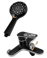 Смеситель для ванны Frap H49-6 F3249-6 Черный матовый Хром — фото 2, Смесители