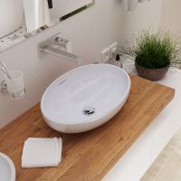 Товар: Раковина-чаша Sanita Luxe Ringo 53 WB.CT/Ringo/53-N/WHT.G/S1 Белая - фото 2 Раковина-чаша Sanita Luxe Ringo 53 WB.CT/Ringo/53-N/WHT.G/S1 Белая — фото 2, Раковины накладные