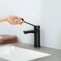 Смеситель для раковины Gappo G21-6 Черный матовый арт-G1021-6 — фото 13, Смесители для раковины