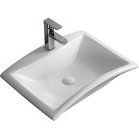 Раковина Ceruttispa 62 CR7096 СТ9593 Белая — фото 1, Раковины накладные