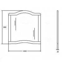 Товар: Зеркало Cezares Paolina 100 PA-DUE/03.02 Ciliegio Anticato - фото 4 Зеркало Cezares Paolina 100 PA-DUE/03.02 Ciliegio Anticato — фото 4, Мебель для ванной