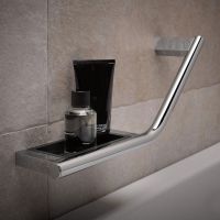 Поручень Keuco Plan 45 R 14909 011037 с мыльницей Хром — фото 3, Аксессуары для ванной