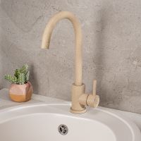 Смеситель для кухни Ростовская Мануфактура Сантехники SUS124BGK-017F Бежевый — фото 4, Смесители