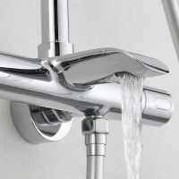 Душевая система Vincea Esse с термостатом Хром арт-VSFS-1E1TCH — фото 3, Душевые стойки