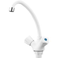 Смеситель для кухни Ростовская Мануфактура Сантехники PL4-271F Белый — фото 1, Смесители