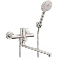 Смеситель для ванны Frap H48 F2248 универсальный Сатин — фото 1, Смеситель для ванны