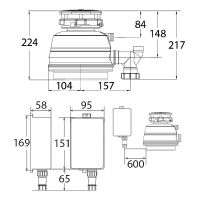 Измельчитель пищевых отходов Status Next 200 Compact 9810701 560 Вт — фото 6, Аксессуары для кухни