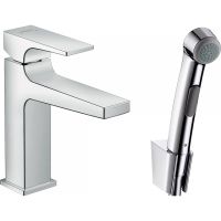 Смеситель для раковины Hansgrohe Metropol 32522000 с гигиеническим душем Хром — фото 1, Смесители для раковины