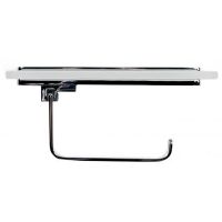 Держатель туалетной бумаги Nofer Santorini 16335.B с крышкой Хром — фото 3, Держатели туалетной бумаги