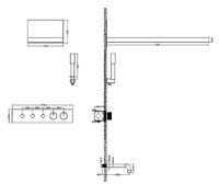 Душевая система Boheme Fusion 131-2-CR с термостатом Хром — фото 2, Душевое оборудование. Душевая программа