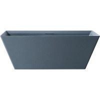 Ванна из искусственного камня Abber Berlin 170x75 AM9912G Серая без гидромассажа — фото 1, Ванны