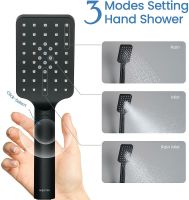 Ручной душ Aquatek Лира Select 80 3 jet Черный матовый арт-AQ2005MB — фото 6, Лейки для душа