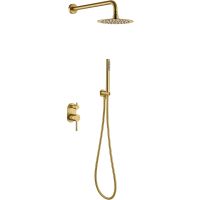 Душевая система Boheme Uno 464-MG Золото матовое — фото 1, Душевое оборудование. Душевая программа